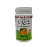Kurkuma Extrakt (60 Kapseln) + Vitamin C - Natürliches Nahrungsergänzungsmittel - Unterstützung des Immunsystems & Entzündungshemmende Wirkung