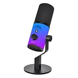Suoumwa Desktop RGB Dynamisches Mikrofon USB/XLR für Podcasting -Aufzeichnungen Gaming Live -Streaming XLR/USB Dynamisches Mikrofon
