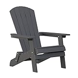 Endorphin® Adirondack Gartenstuhl klappbar | Polywood Liegestuhl für Garten, Balkon, Terrasse, Wintergarten | Design-Stuhl für Drinnen & Outdoor | wetterfest | pflegeleicht | Klappstuhl schöner Wohnen