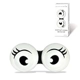 Magnivision Kontaktlinsenbehälter mit Links-Rechts-Markierung im modernen Design, Kontaktlinsen Behältnis zur hygienischen Aufbewahrung von harten & weichen Kontaktlinsen | Fun Style