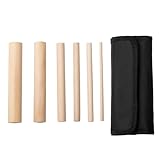 NJTHNTJR Neues 6-Teiliges Holzdorn-Set in Den Größen 1/4-1 zum Basteln, zum Formen Von Draht, Aus Holzstäben für Heimwerker-Schnellwickelzubehör