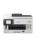 Canon MAXIFY GX6150 kompakter Büro-Drucker – Farbdrucker & Scanner All-in-One WLAN | MegaTank Tintenstrahldrucker mit Kopierer & Scanner | Wi-Fi, Ethernet & USB-Anschluss