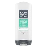 Dove Men+Care 3-in-1 Duschgel Sensitive Duschbad für Körper, Gesicht und Haar für empfindliche und trockene Haut 400 ml 1 Stück