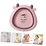 VICASKY Faltbarer Cartoon Waschtisch Für Pinkes Zusammenklappbares Waschbecken Für Zu Hause Ideal Zum Waschen Und Reinigen Von Kleinkindern