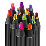 Surcotto Regenbogenstifte 12 Farben, Besondere Stifte für Kinder &Erwachsene, Jumbo Buntstifte für kreatives Malen & Basteln, Dicke Buntstifte Mischfarben, Mehrfarbige Malstifte ab 6 Jahren