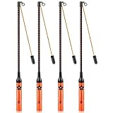 LED Laternenstab für Kinder, Laternenstab, Huarsion 4 Stück Elektrisch Laternenstab mit LED für Halloween, St Martin, Martinsumzüge, Laternenumzüge,Kindergarten,Kinderpartys,Kostümpartys, Sankt Martin