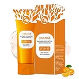 Orange Aufhellendes Peeling Gel Damen Gesicht,Orange Exfoliating Brightening Gel für Tiefenreinigung,Sanftes Exfoliating-Reinigungsgel für Gesicht&Körper, Gesichtspeeling für alle Hauttypen (1PC, 50g)