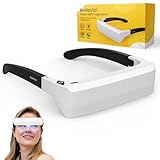 BrellaVio Tageslichtbrille - Alternative zu 10.000 Lux Tageslichtlampe - Tragbare Lichttherapielampe gegen Winter Depression - UV-freie LED Lichttherapie Brille - SAD Light - Simuliertes Sonnenlicht