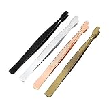 4 Sätze Philatelistische Pinzette Bastelzangen Für Schmuck Schmuckzangen Lash Clip Briefmarken Antistatisch Buchstaben Aufkleber Pinzette Aus Edelstahl -pinzette 4 Stück * 4 KALLORY