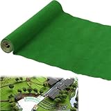 100x41cm Kunstrasen Teppich, Kunstrasen zum Basteln, Schneidbar Rasenteppich, Kunstrasen Balkon, Kunstrasen Klein zum Basteln, für Fussball Deko, Gartenparty Landschaft