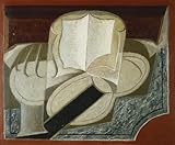 FIKAGXQGT Poster Wandbilder Leinwand Kunst Poster Druck Leinwand Malerei Bücher Und Gitarre: Das Buch Und Die Gitarre Von Juan Gris Gemälde Kunst Bilder für Wanddekoration 60x90cm