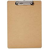 Amazon Basics - Hartplatten-Klemmbrett - 12er-Packung, Braun