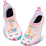 WAWSAM Kinder Strandschuhe Mädchen Meerjungfrau Schwimmschuhe Aqua Schuhe (Rosa-U, toddler, numeric_28, numeric_range, eu_footwear_size_system, numeric_29, medium)