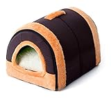 Haustierbett, Hundebett, große Hundehütte, Winter, hält warm und warm, für alle vier Jahreszeiten, für den Innenbereich, 5 Größen, Hundehütte (Größe: M45 x 35 x 30 cm)