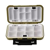 Yhsioaklo Gerätebox, Zubehörbox - Köderbox wasserdicht - Werkzeugkiste mit Streifenverschluss Neuer zweiseitiger Organizer inkl