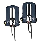 2er-Set 12skipper Rettungsweste 165N ISO mit manueller Auslösung, Navy