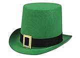 Boland 44914 - Hut Irischer Mann, Filz Hut für Faschingskostüme, Kopfbedeckung für Kostüme, Karneval, St. Patricks Day, Mottoparty, Grün