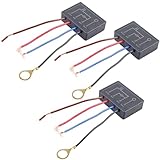 3 Stück Touch Dimmer, AC110-230V Touch Schalter, 80W 4-Wege-Touch-Sensor Touch Dimmer Modul, Elektrische Lichtschalter Dimmer Lichtschalter für LED-Licht, Lampen und Leuchten