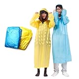 Zymoplas Faltbarer Regenmantel aus Kunststoff, Bergsteigen, Rucksack, Notfall, wasserdicht, tragbar, Unisex, Farbe zufällig