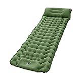 Isomatte Camping Isomatte mit Kissen Eingebaute Pumpe Aufblasbare Isomatte Wasserdicht Camping Luftmatratze für Wandern Zelt Reisen