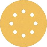 Bosch 50x EXPERT C470 Schleifpapier mit 8 Löchern (für Farbe auf Holz, Ø 125 mm, Körnung 120, Professional Zubehör Exzenterschleifer, Schwingschleifer)