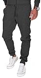 MERISH Jogginghose Herren Jogger Männer Baumwolle Jungen Slim Fit 211, Anthrazit, XL