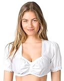 Stockerpoint Damen Tania Trachtenbluse, Weiß, 38