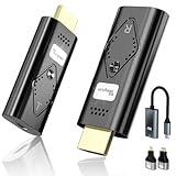 Wireless HDMI Transmitter and Receiver,4K Decoding 1080P für HDMI Funk HDMI Funkübertragung für Streaming Video Audio File von, Laptop, PC zu HDTV, Projektor, Wireless HDMI Extender, Drahtlos HDMI