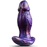 Anal Plug Dildo groß Silikon Dildos, Großer Analplug Dicker Dildo mit Ankerform Basisdesign, Realistischer Didloschwanz für Frauen Buttplug Soft Anal Trainer, Sexspielzeug für Frauen Männer