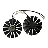 iHaospace 95MM T129215SM FDC10M12S9-C 4Pin 12V Graphics Card Cooler Fan for ASUS ROG Strix GTX 1050Ti 1060Ti 1070Ti 1080Ti RX 470 570 580 RX470 RX570 RX580 Grafikkarte Lüfter