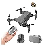 Msuiiixcccc Faltbare Drohne Quadrocopter Mini Drohne 4K HD Dual-Kamera-Drohnen WiFi FPV Höhe halten klein faltbarer Quadcopter RC Dron-Spielzeug (Farbe: Schwarz Keine Kamera 1B Größe: 1) (Schwarz