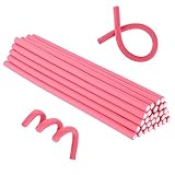 30 Stück Flexible Lockenstab Twist Schaumstoff Flexibler Haar Lockenwickler Twist Flexible Locken Ohne Hitze Weich Schaum Keine Hitze Lockenwickler Für Damen Mädchen Lang Und Kurz Haar 0.31x9.45 Inch
