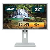 acer B226WLwmdpr 22 Zoll Business Computer Monitor, Desktop Gaming Monitor, HD+ (VGA - DisplayPort - DVI - Lautsprecher - VESA), PC Bildschirm, hellgrau (Generalüberholt)