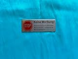 Edelstahl-Türschild 'Keine Werbung', Stop-Symbol, Briefkastenschild, Selbstklebend 85x30 mm (2)