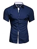 Kayhan Herren Kurzarm Hemd Florida Navy M