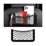 JNNJ Auto Aufbewahrungsnetz, Selbstklebend Elastisch Aufbewahrungsnetz Tasche, Auto Kofferraum Aufbewahrungsnetz Für Wohnwagen, LKW, Transporter Lieferwagen(Groß)