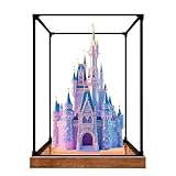 Acryl Staubdichte Vitrine Entworfen kompatibel mit Lego 43222 für Aschenputtel Schloss Bausteinmodell, Transparente Box, Display Box Kompatibel mit Lego 43222 (kein Modell)