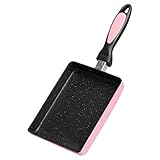 Cusstally Japanische Omelettform Tamagoyaki Pan, quadratische Eierpfanne mit Antihaftbeschichtung, für Omelettes oder Crêpes ()