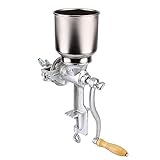 Manuelle Getreidemühle für Maisnüsse, Mehlmühle, Küchenwerkzeug, verstellbare Mutter für feines Pulver, breite Anwendungen, abnehmbares Design