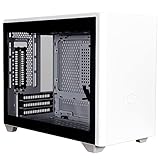 Cooler Master MasterBox NR200P Mini-ITX-PC-Gehäuse - Seitenwand aus gehärtetem Glas, hervorragende Kühloptionen, vertikales GPU-Display, werkzeuglose 360-Grad-Zugänglichkeit - Weiß