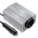 Yinleader Wechselrichter 12V auf 230V 300W 1 EU-Steckdosen 2 USB KFZ-Spannungswandler
