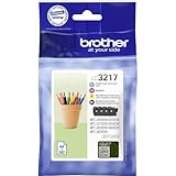 Brother LC-3217 Tintenpatronen Value Pack mit Mehrfarbig (Schwarz, Cyan, Gelb und Magenta)