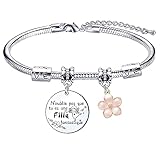 Lumengqi Geschenk für Mädchen, Armbänder, Damen, Geburtstagsgeschenk, Jungen, Mädchen, Kinder, Ich liebe dich meine Tochter, Geschenk für Mädchen an meine Tochter, Damen-Armband, Geschenkidee,