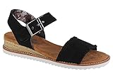 Skechers Damen Desert KISS Adobe Princess Sandals, Black Canvas, 39 EU