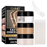 Tattoo Concealer Für Körper,Wasserdicht Tattoo Cover Hohe Abdeckung Concealer,Lang Anhaltend Body Concealer Primer Makeup,Scar Concealer,Muttermal Pigmentflecken