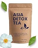 ASIA DETOX TEE - Gesund & Fit | 33 Teebeutel auf Basis von grünem Tee und Kräutern aus traditionellem Anbau in Vietnam | Heiß- oder Eistee | 100% Natur | Entgiftungskur für 30 Tage Kräutertee