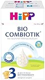 HiPP 3 Bio Combiotik (4 x 600g), Folgemilch ab 10. Monat, mit natürlichen Milchsäurekulturen, Vitamine C und D, GOS, Omega-3 (DHA, ALA), in bester Bio-Qualität