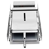 2000W Edelstahl Batch Brötchen Toaster mit Zeit & Temp Steuerung Hamburger Burger-Maschine Toaster Double 50~300℃ für Bäckereien Restaurants, Kioske, Kantinen