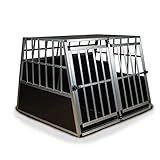 Merschbrock Trade GmbH Hundetransportbox XL fürs Auto, Reisebox, Hundebox, Käfig, Transportbox