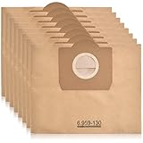 Artraise Wd3 Beutel für Kärcher Staubsauger 6.959-130.0, 8 Stück Premium Staubsaugerbeutel Papierfilter Filtertüten für Kärcher MV3 WD3P A2204/2201/2604